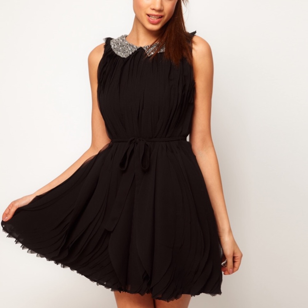 🆕 ASOS Collection Embellished Swing Dress - Picture 2 of 3